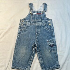 Tommy Hilfiger Blue Denim Overalls with Adjustable Straps